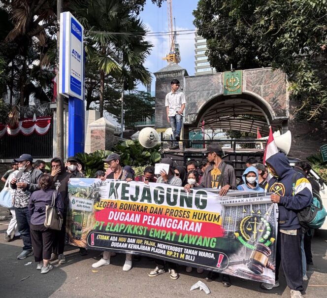 
 Demo Kejagung, ASJ Desak Hitung Kerugian Negara dari Aktivitas PT ELAP/KKST