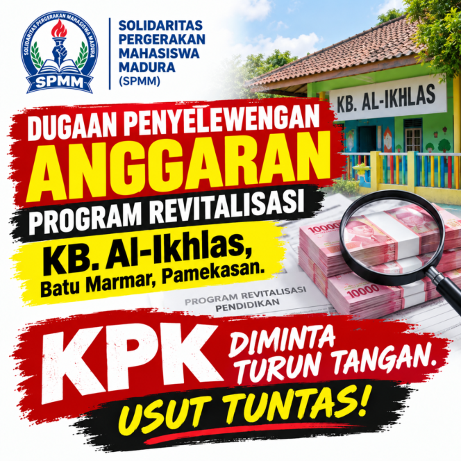 
 Program Revitalisasi KB Al-Ikhlas Diduga Jadi Bancakan, SPMM Akan Laporkan ke KPK